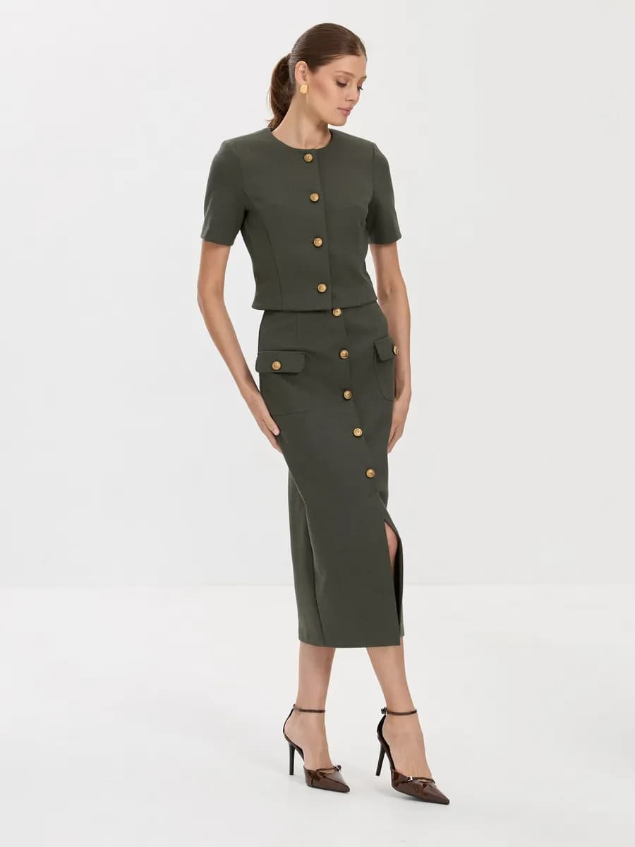 Юбка-карандаш миди