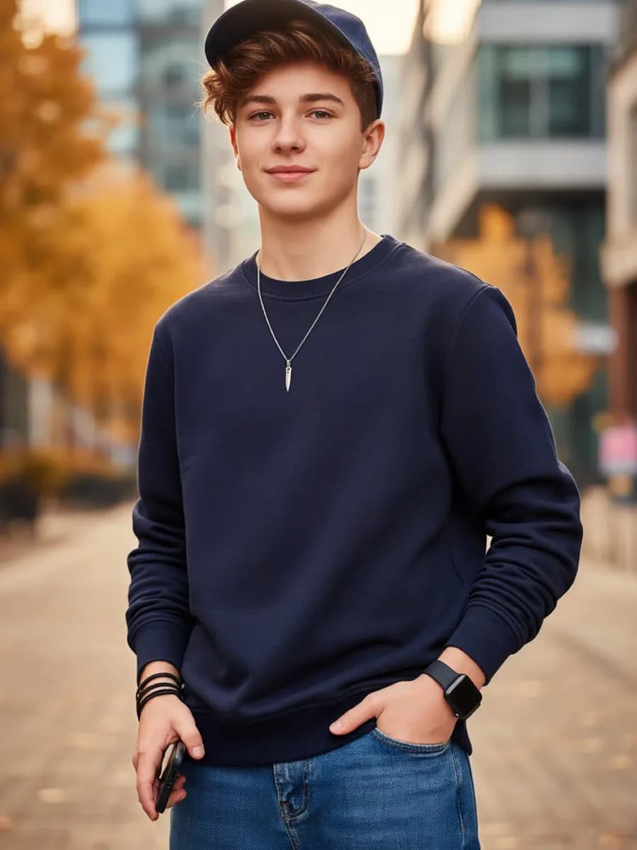 Свитшот для мальчика подростка школьный оверсайз