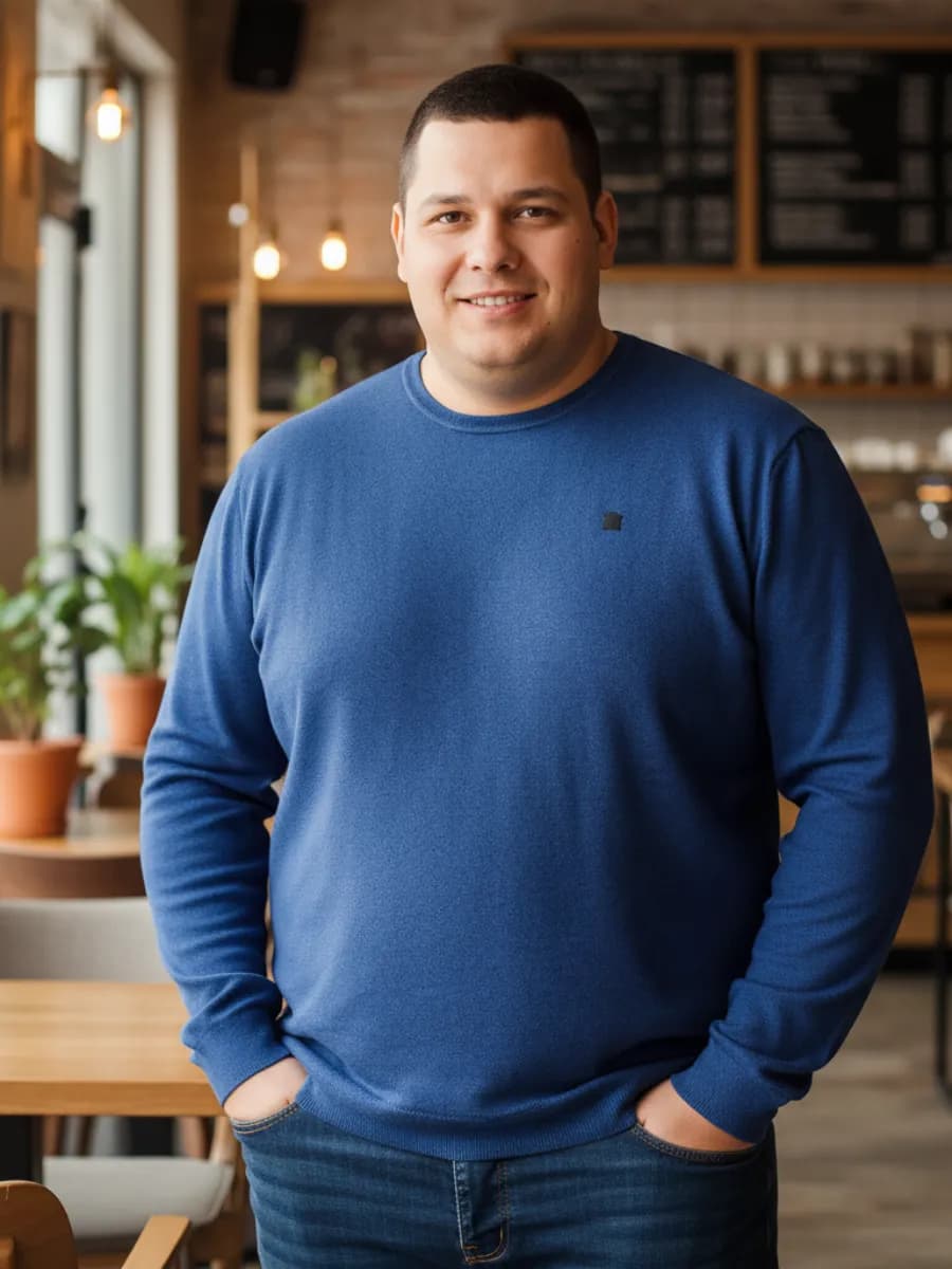 Джемпер большого размера