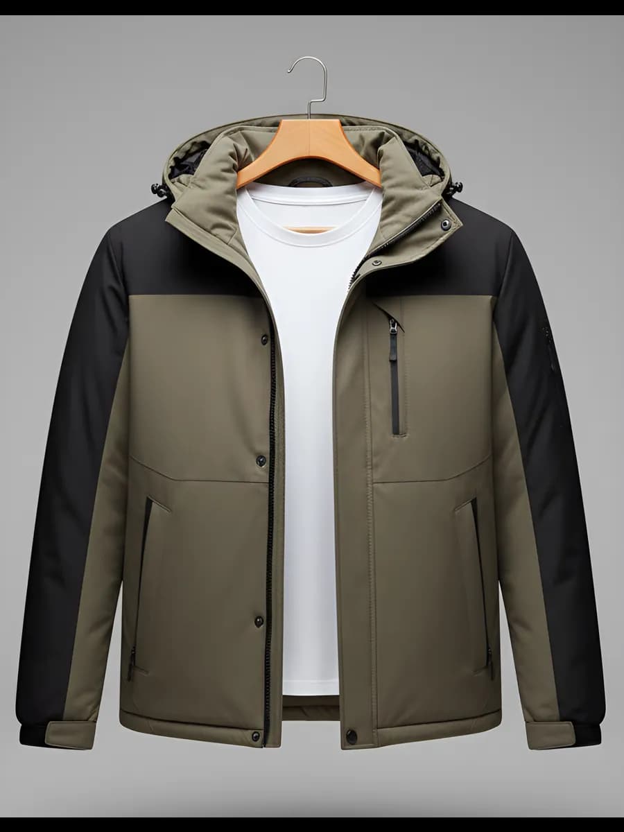 Куртка утепленная демисезонная с капюшоном