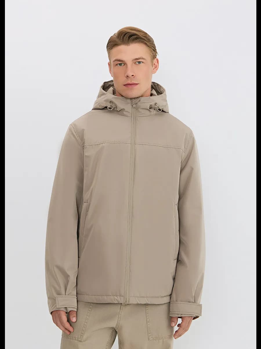 Куртка с капюшоном утепленная