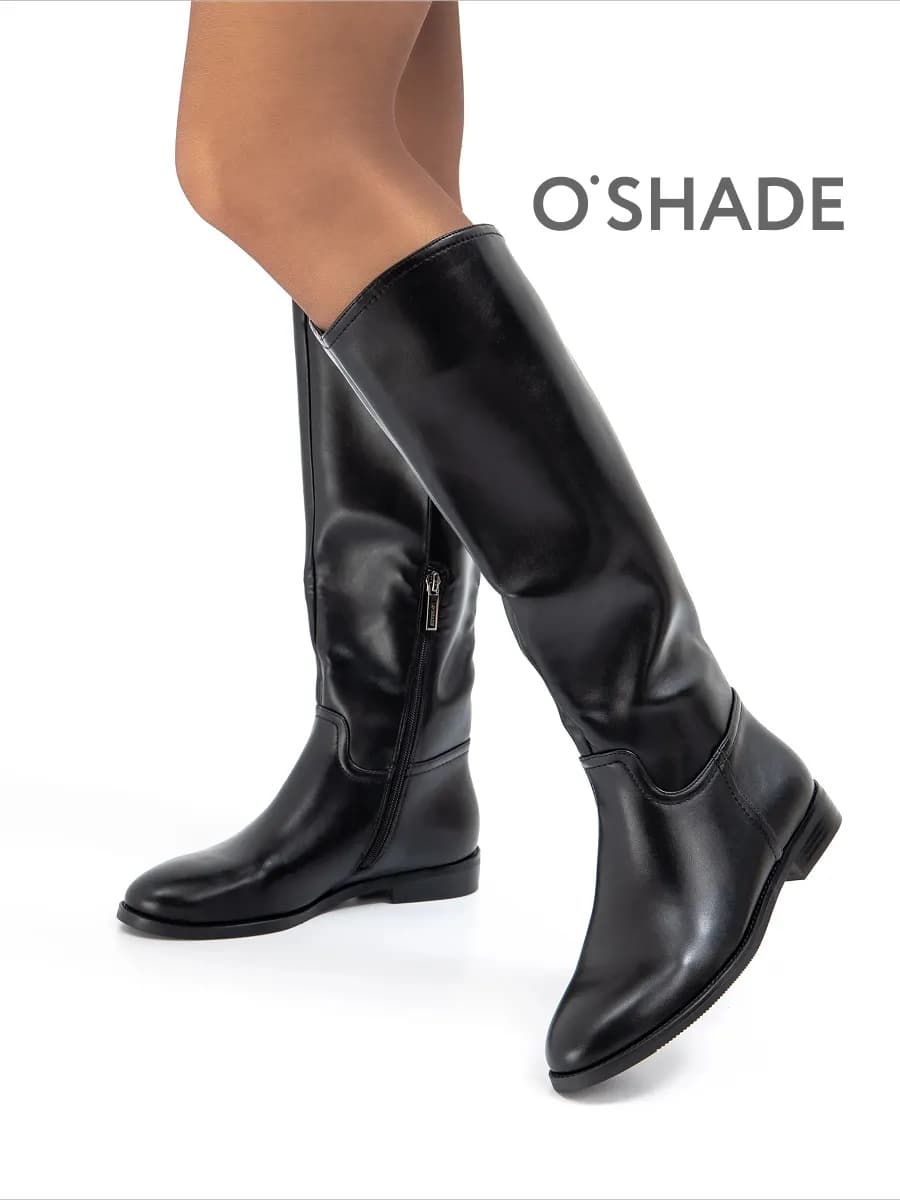 Сапоги женские демисезонные на низком каблуке