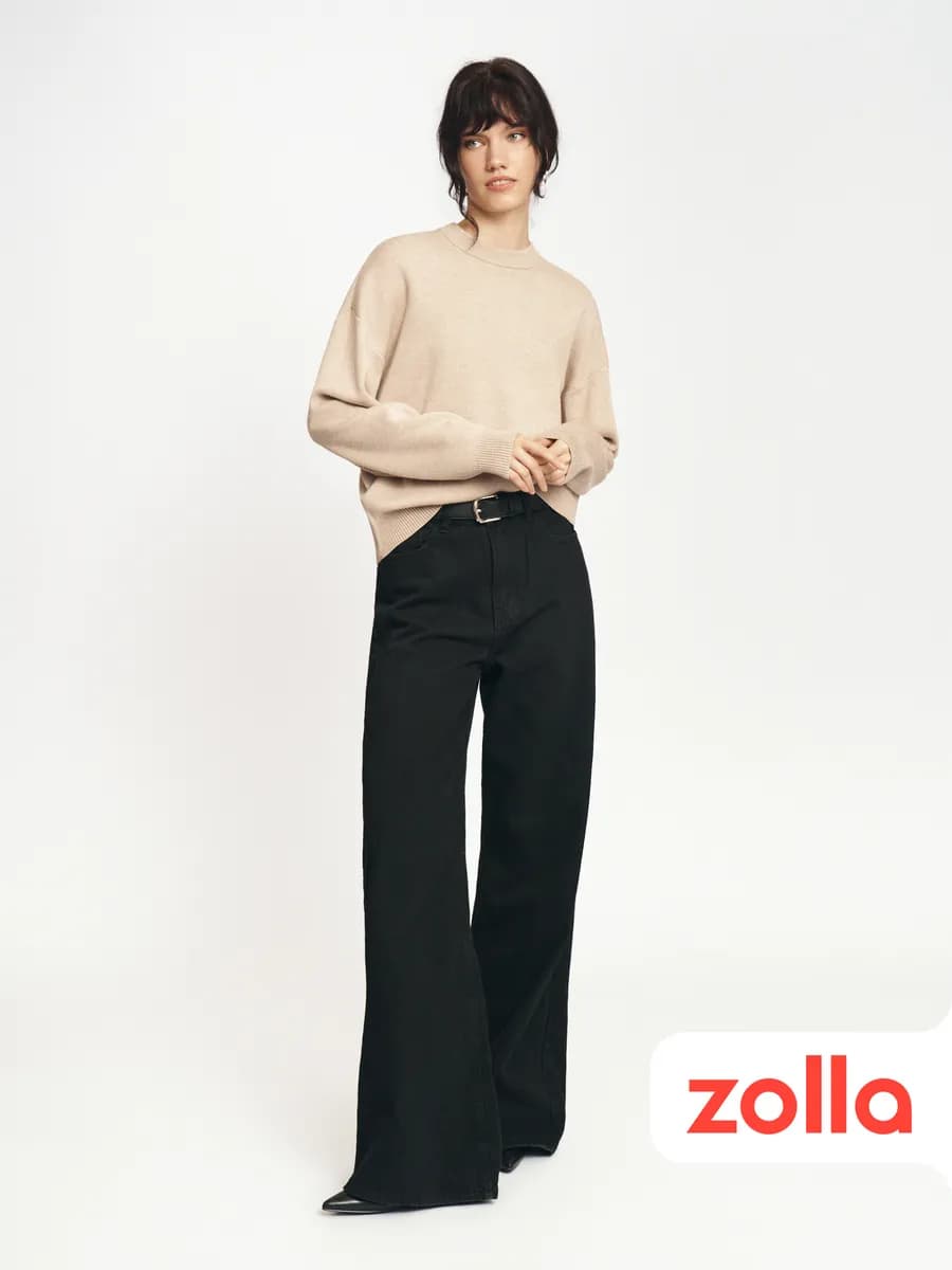 Трикотажный женский джемпер однотонный