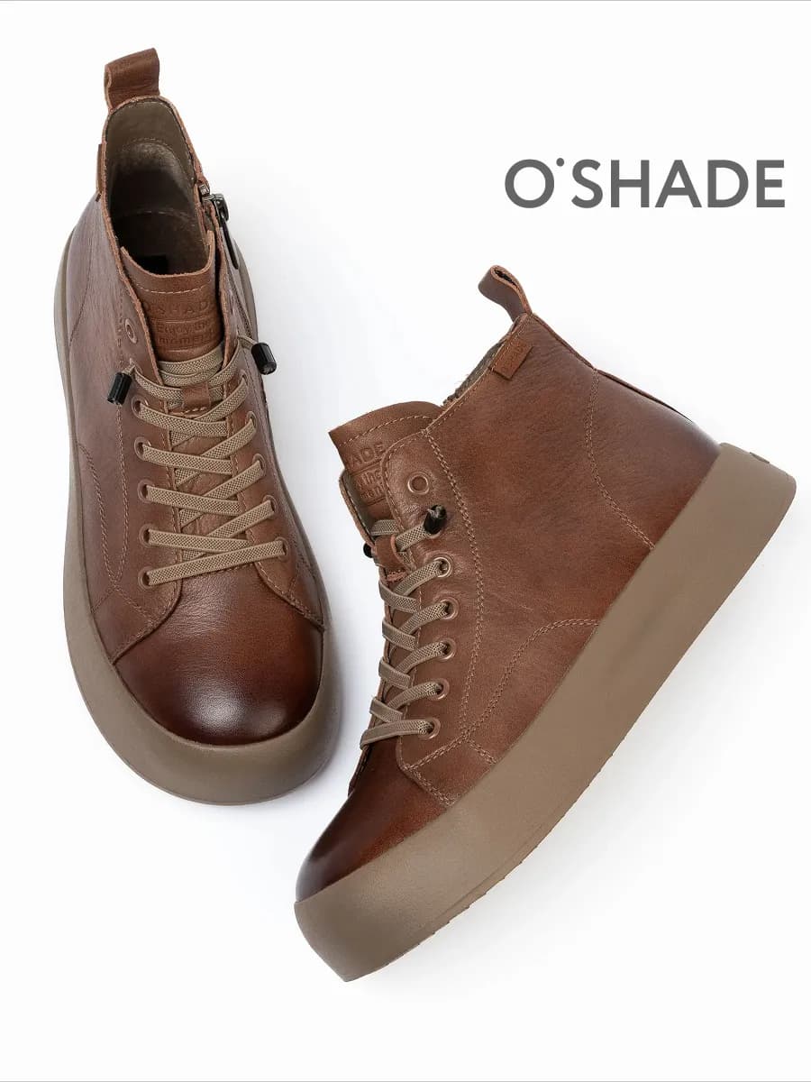 Ботинки женские демисезонные коричневые