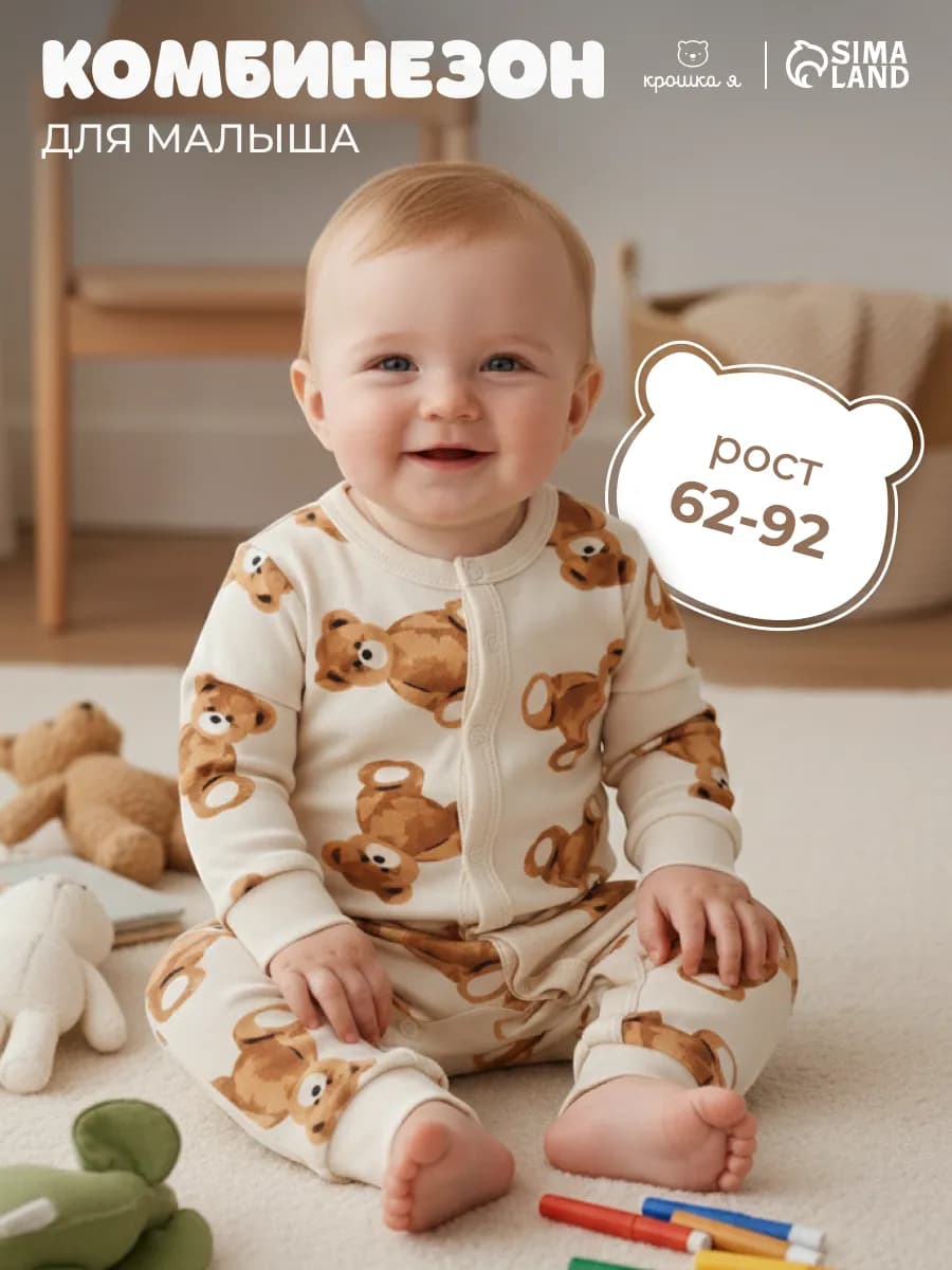 Детский комбинезон - слип для новорожденных