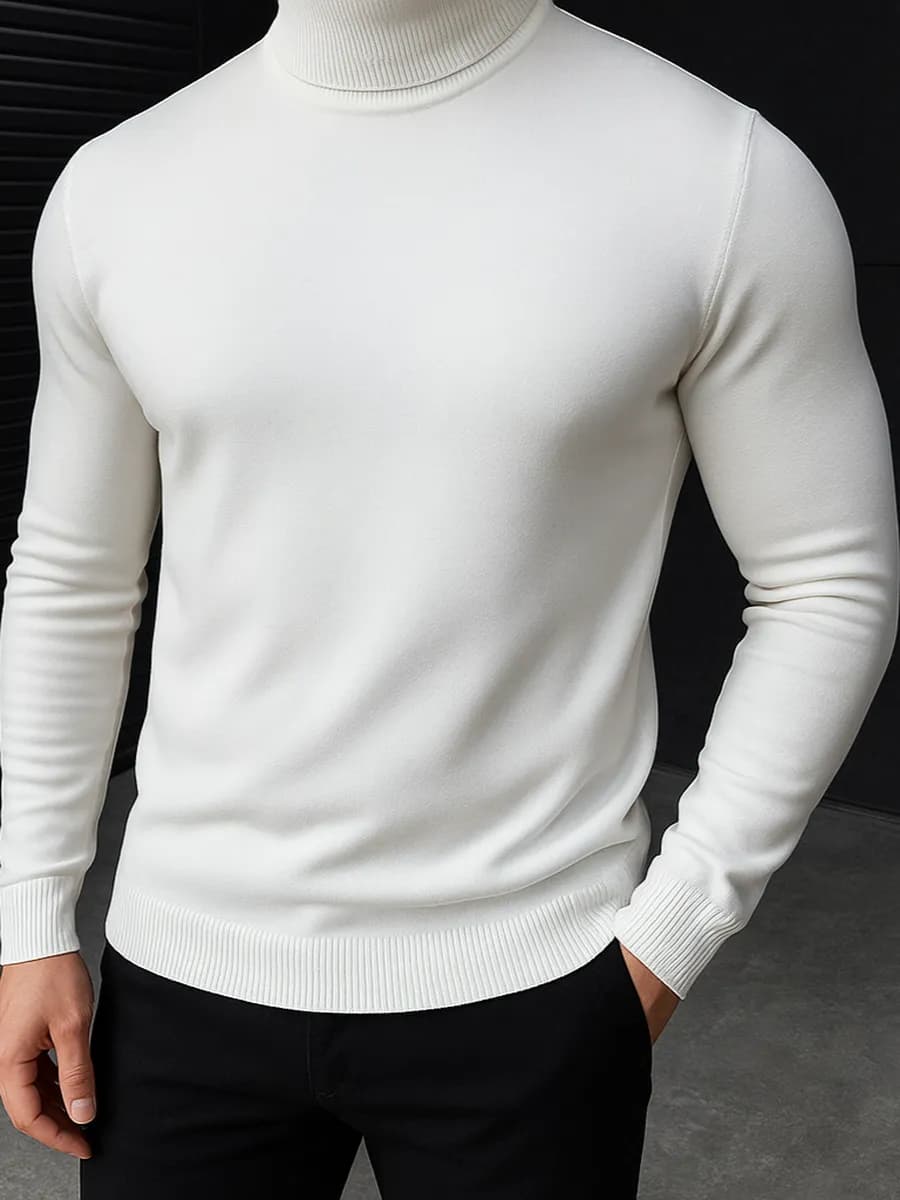 Водолазка с горлом теплая