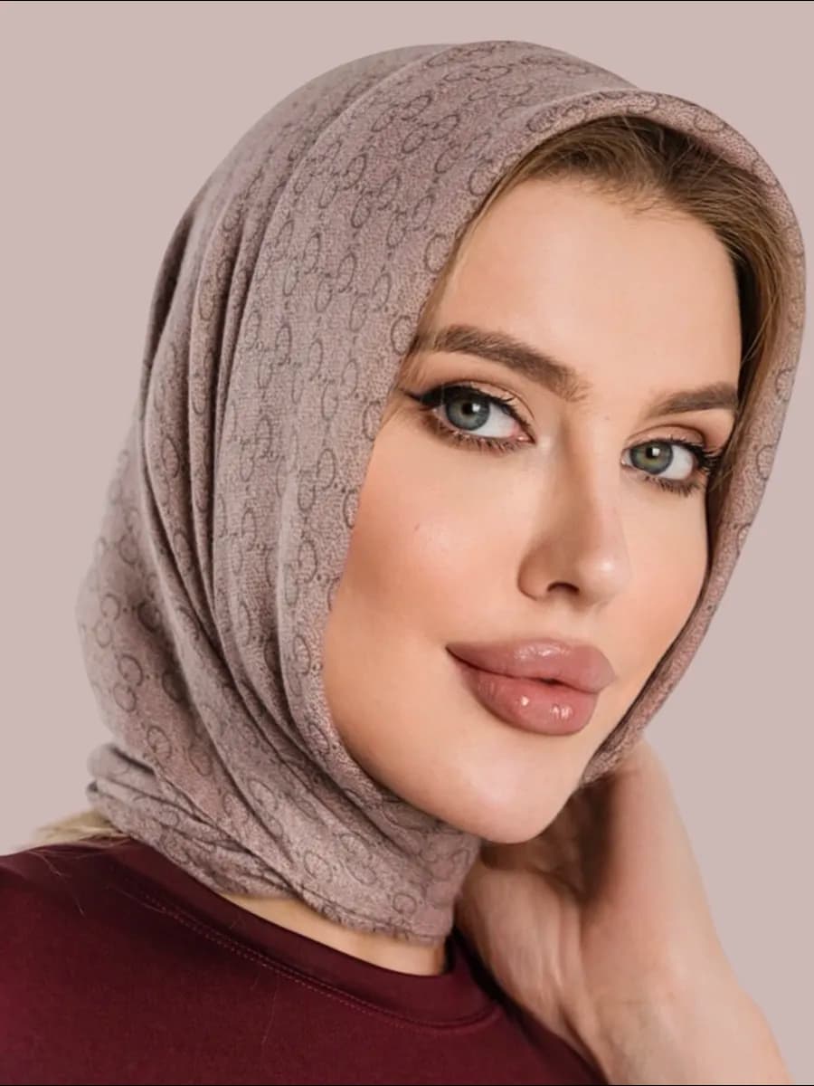 Теплый платок на голову, на шею