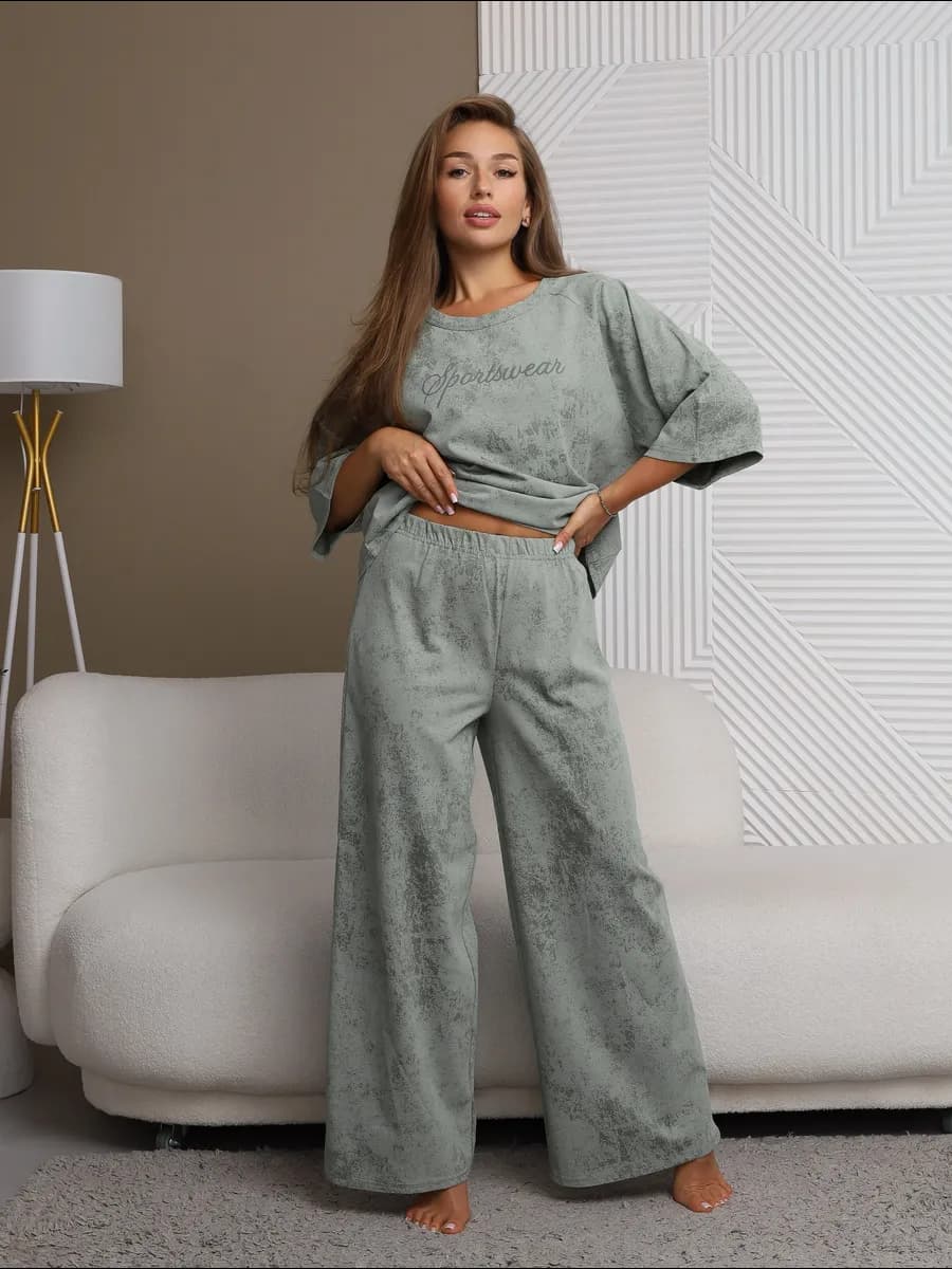 костюм домашний со штанами летний варенка