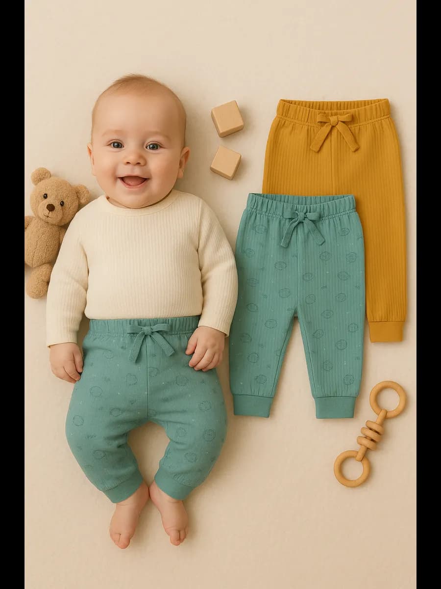 Штанишки ползунки для новорожденных комплект 2 шт