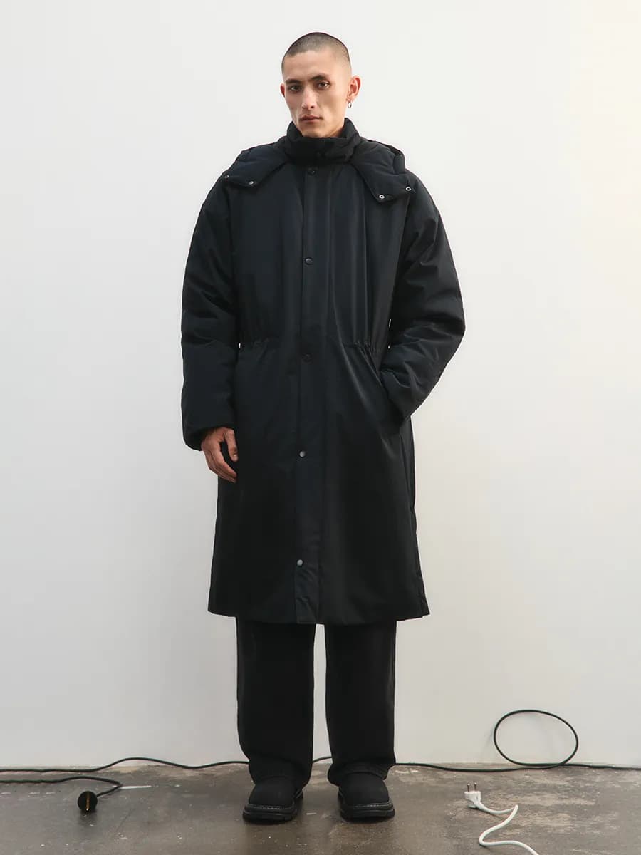 Куртка-парка длинная с капюшоном