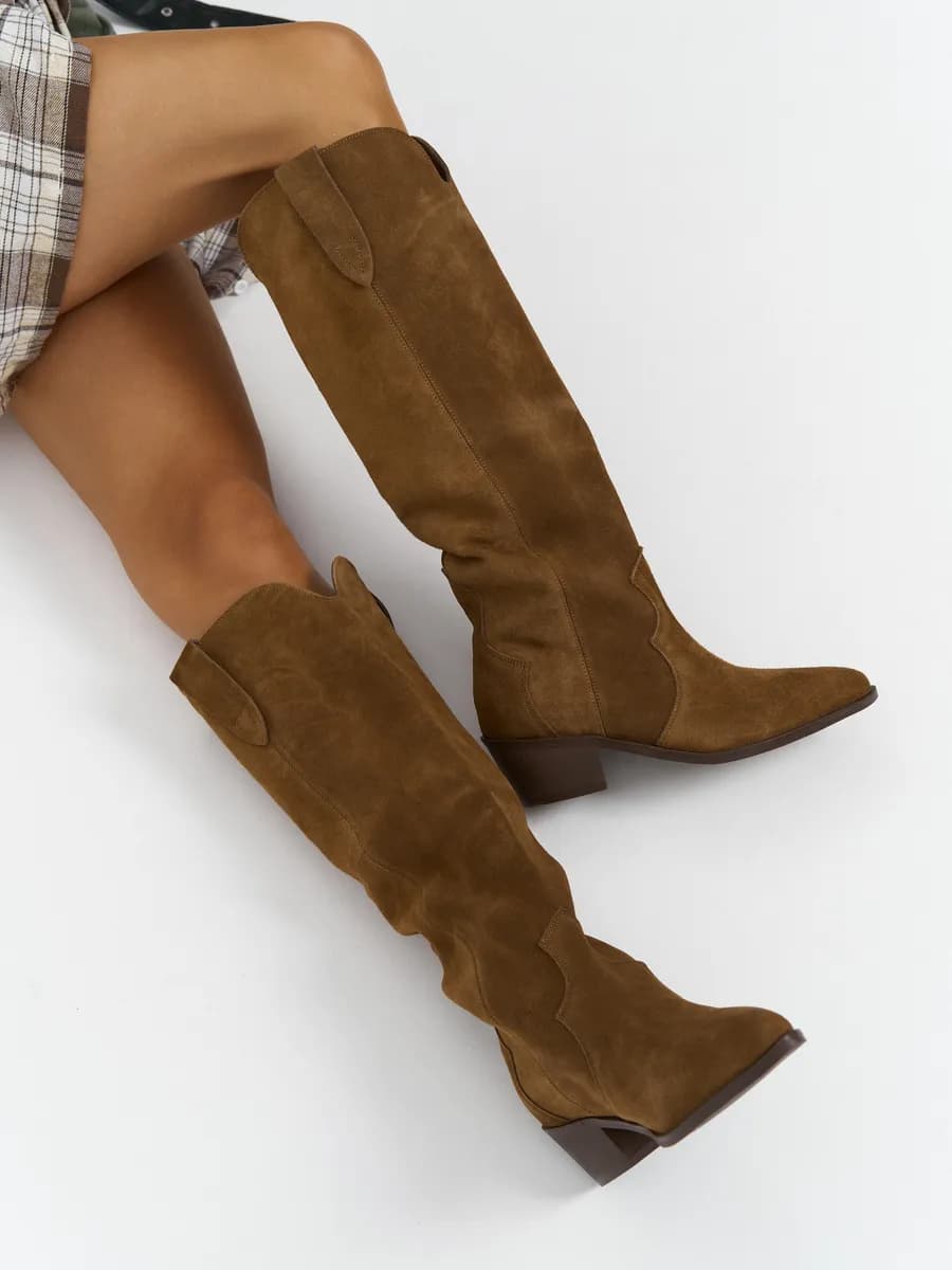 Казаки на каблуке сапоги демисезонные