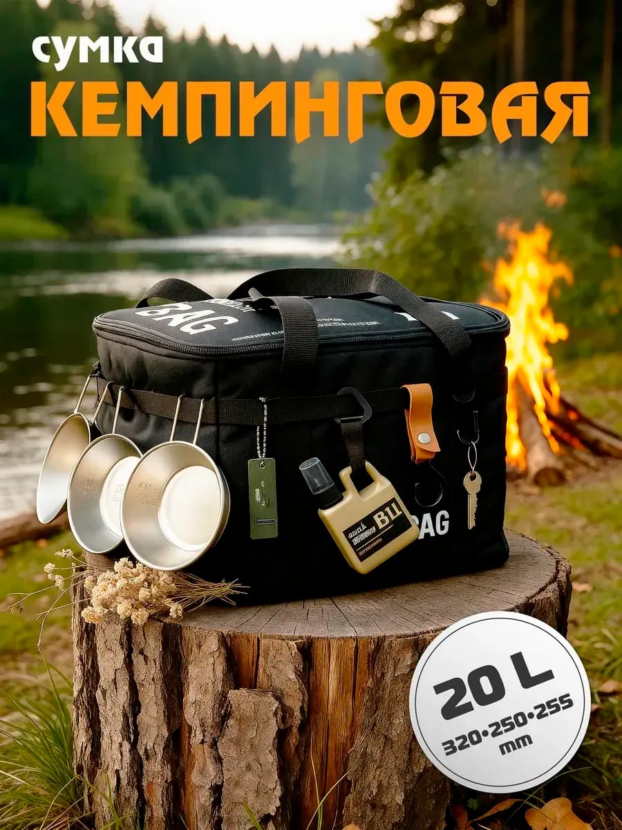 Сумка для кемпинга органайзер для посуды