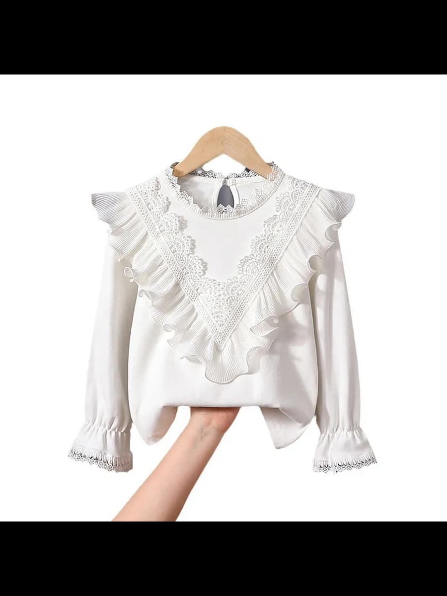 Блузка школьная с длинным рукавом