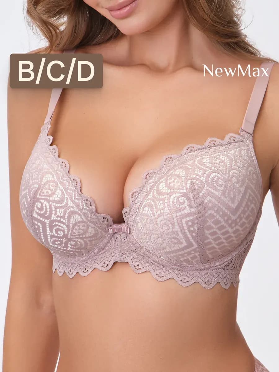 Бюстгальтер пушап кружевной