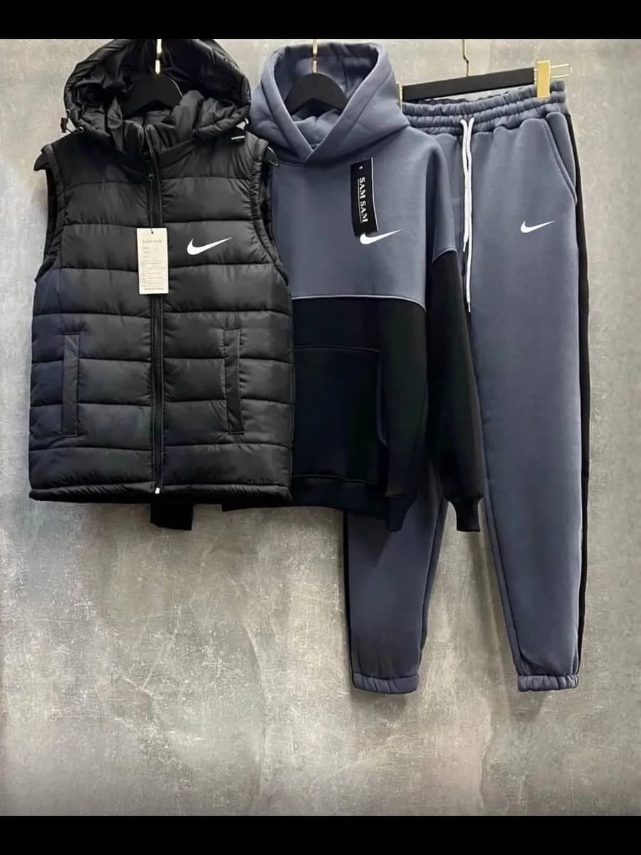 Спортивный костюм тройка с жилеткой