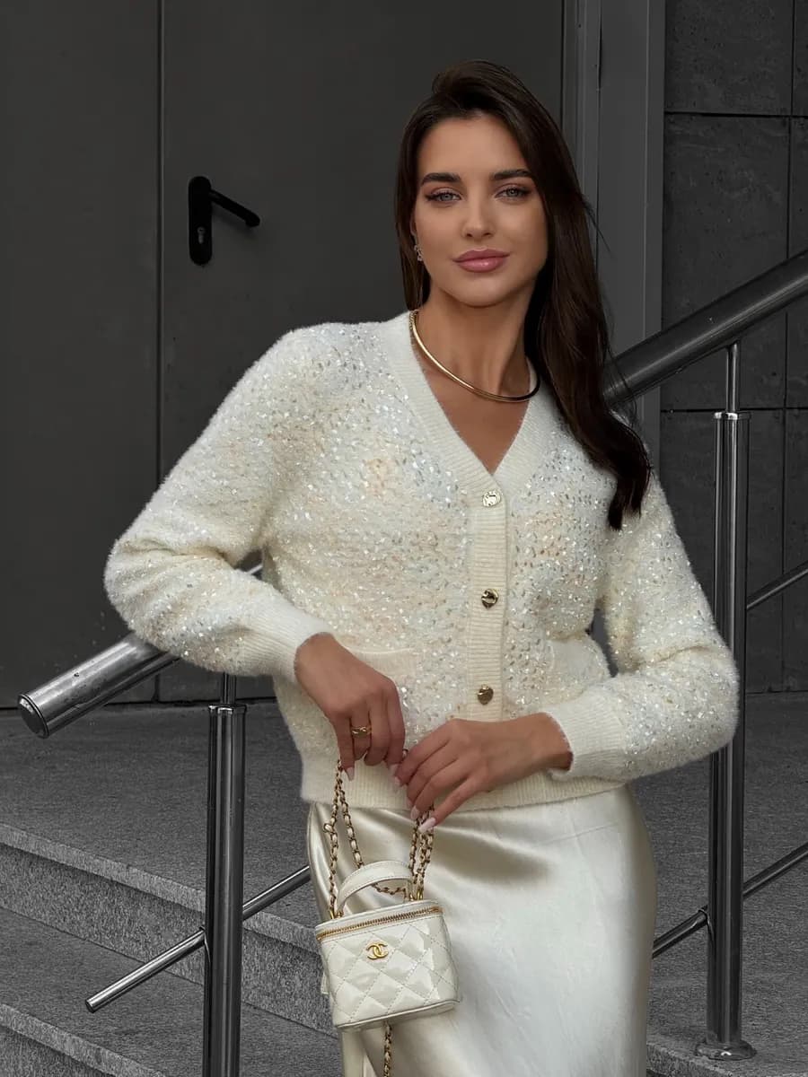 Кардиган пушистый теплый премиум