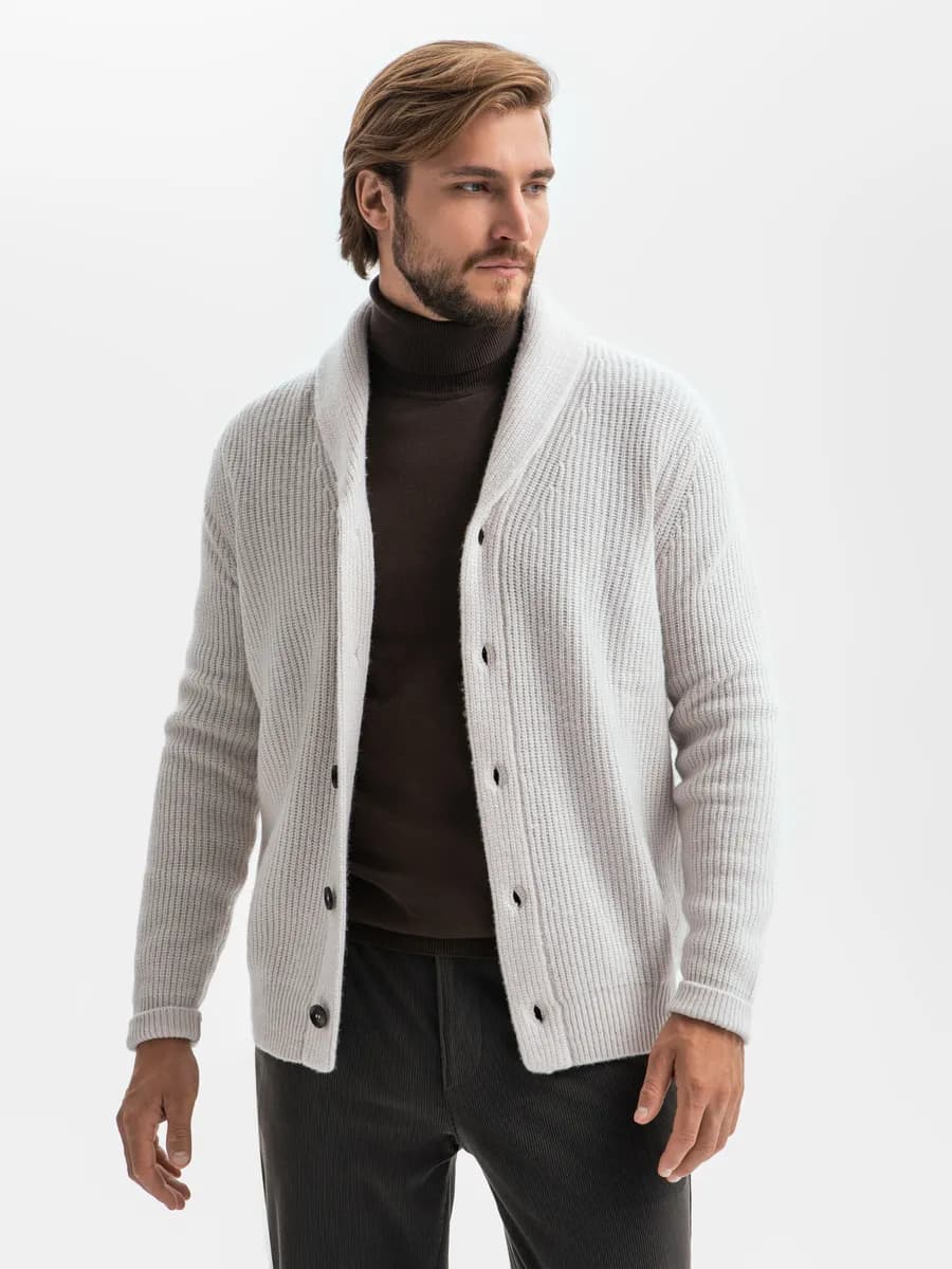 Кардиган трикотаж шерстяной