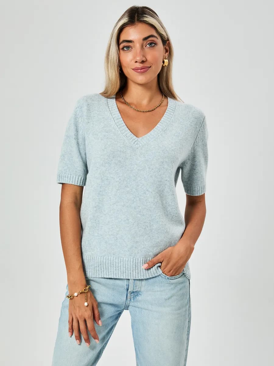 Джемпер с коротким рукавом