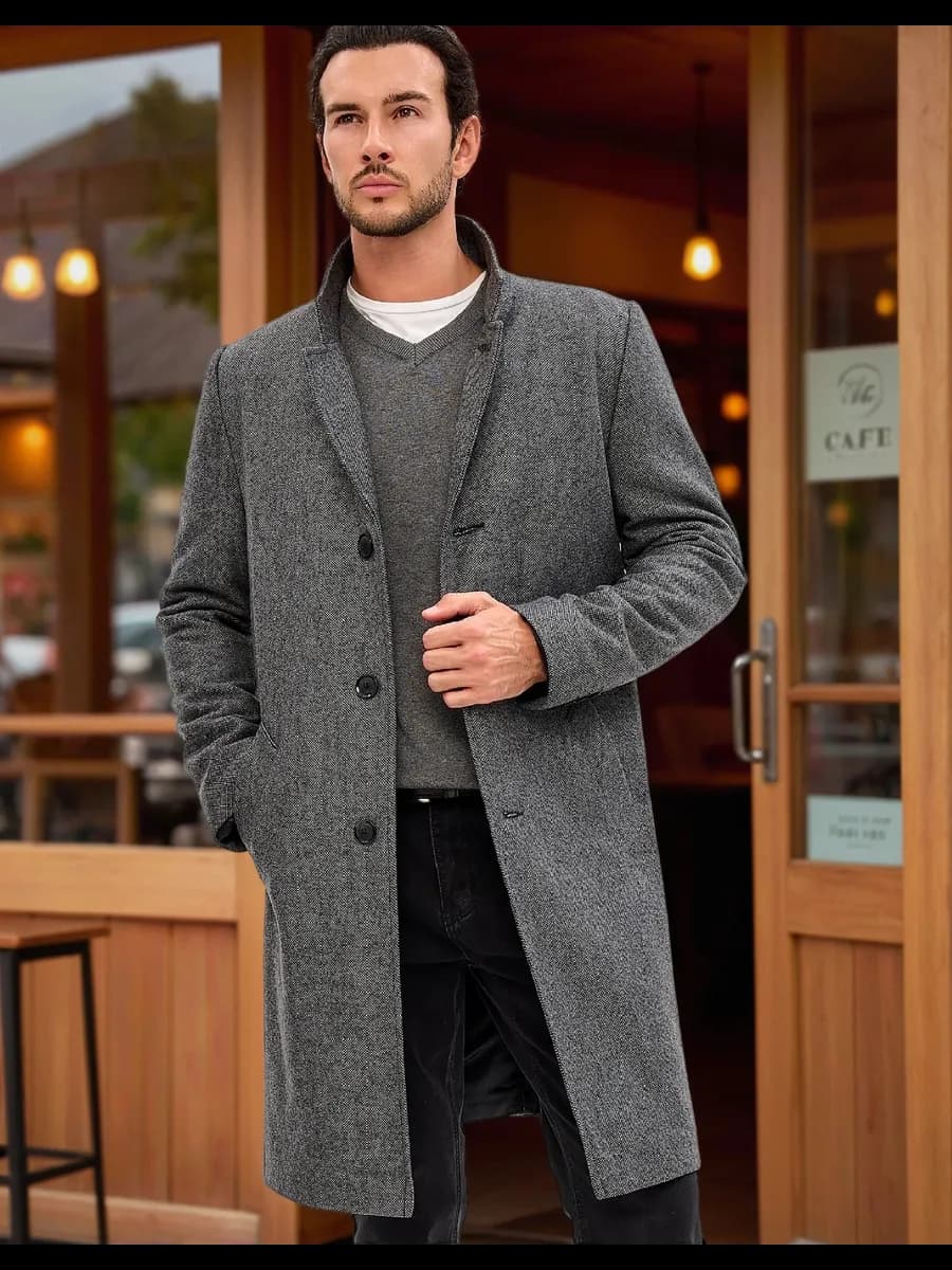 Пальто длинное