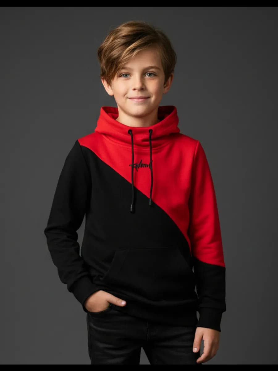 Свитшот оверсайз 5-12 лет с принтом без начеса для подростка