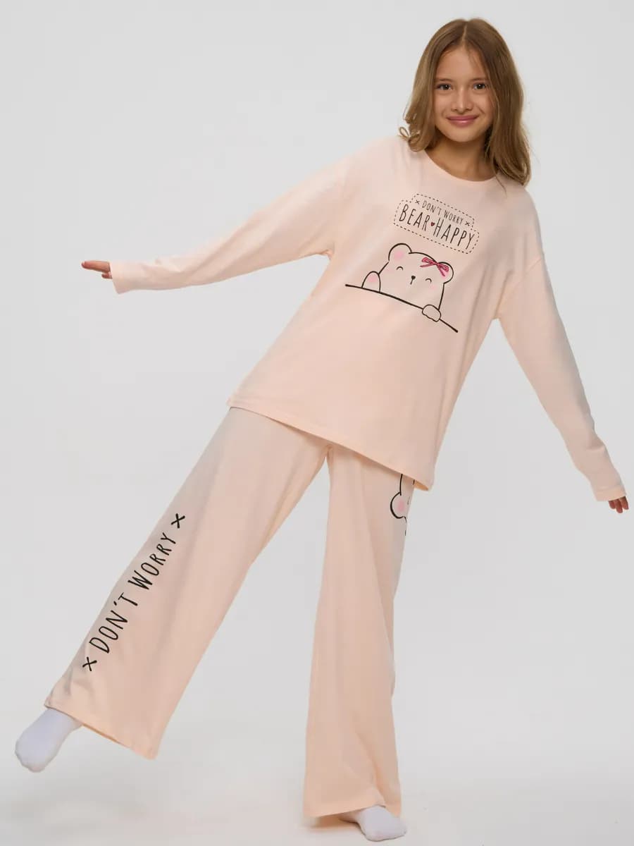 Пижама оверсайз для подростка, домашний костюм