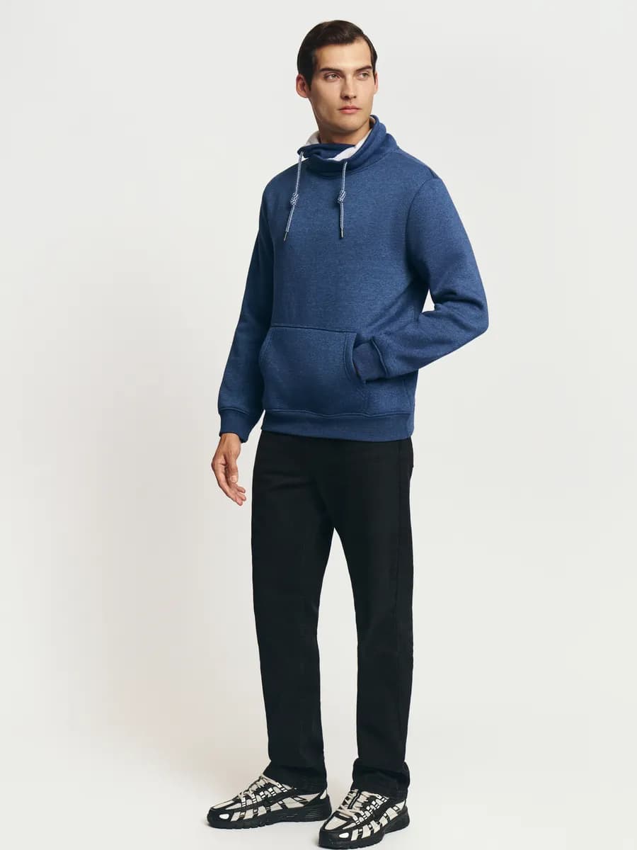 Мужской худи с воротником-хомутом