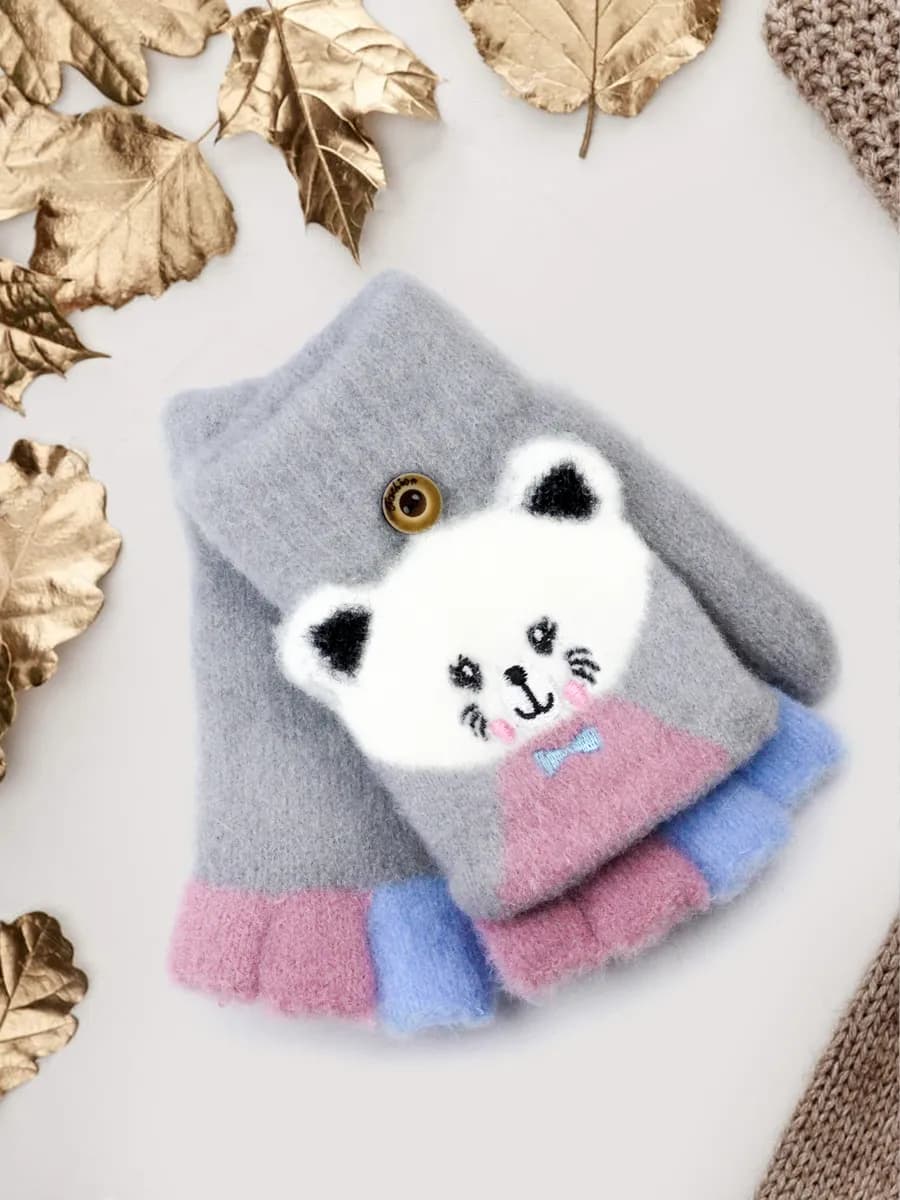 Перчатки-варежки без пальцев (8-13 лет)