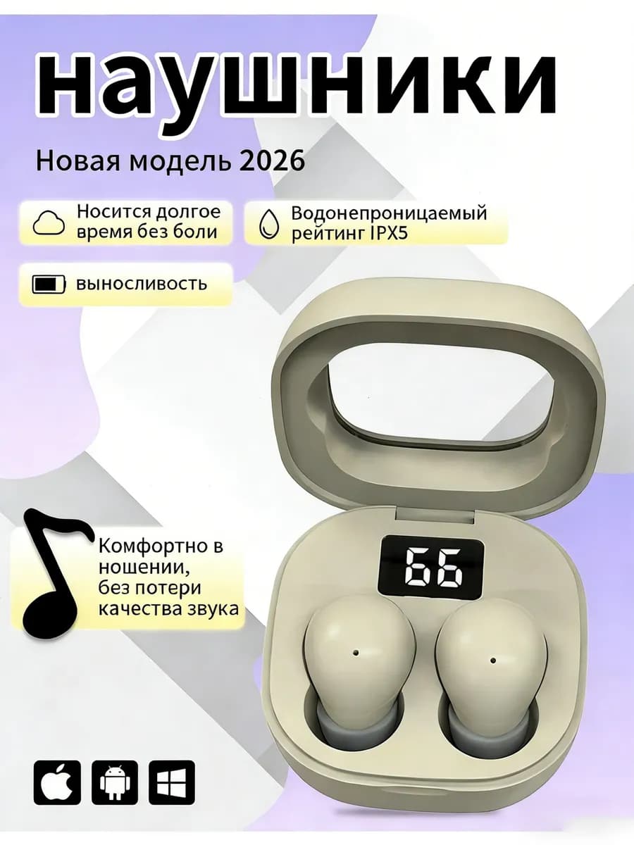 Миниатюрные наушники беспроводные для iphone и андроид