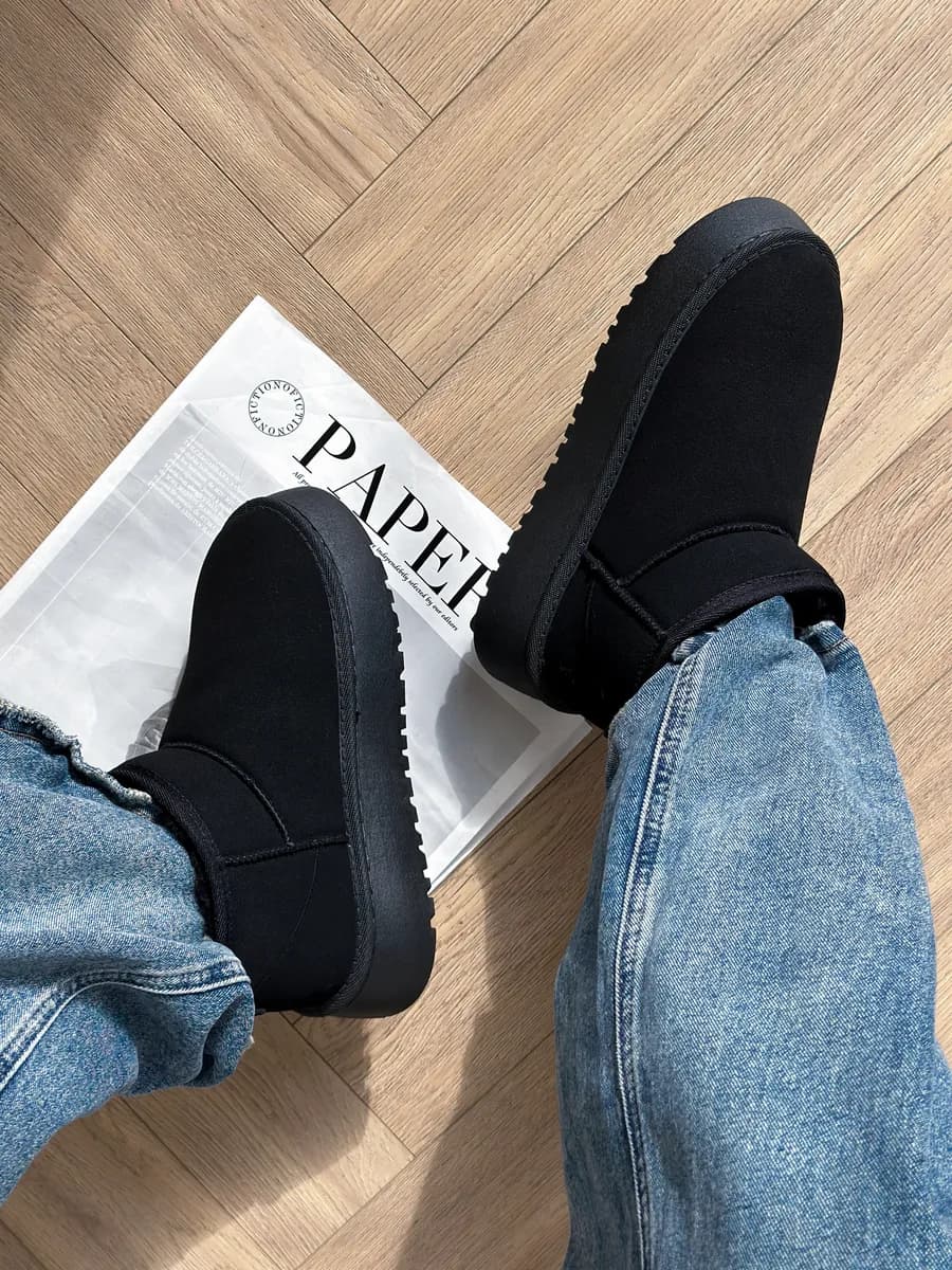 Зимние угги на платформе