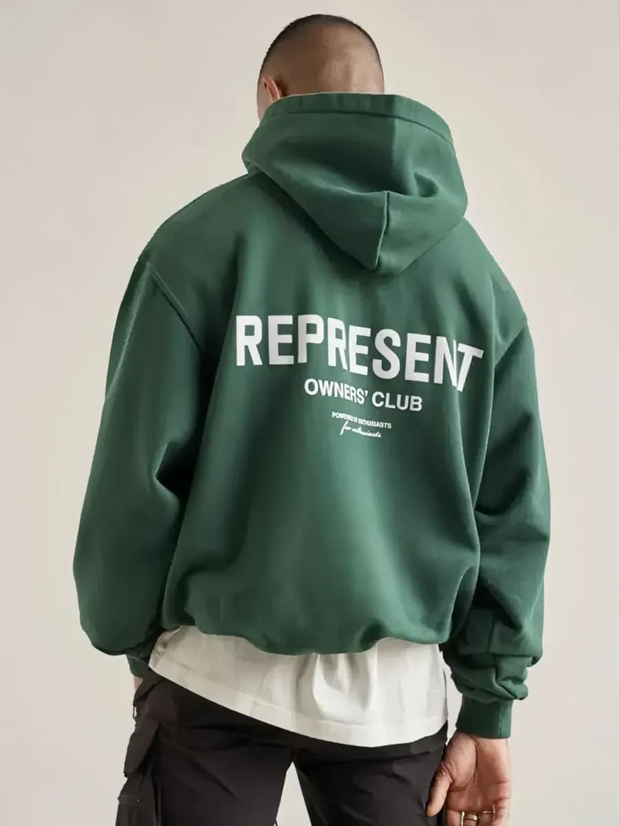 Худи оверсайз с принтом y2k с капюшоном