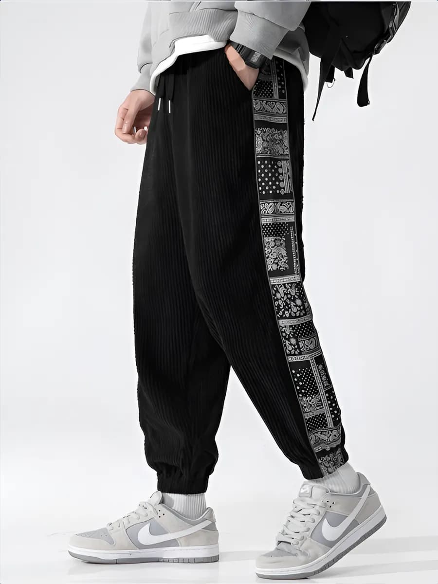 Вельветовые штаны SK8 Спортивные джоггеры на резинке y2k