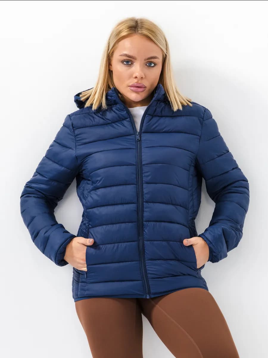 Куртка демисезонная стеганая с капюшоном