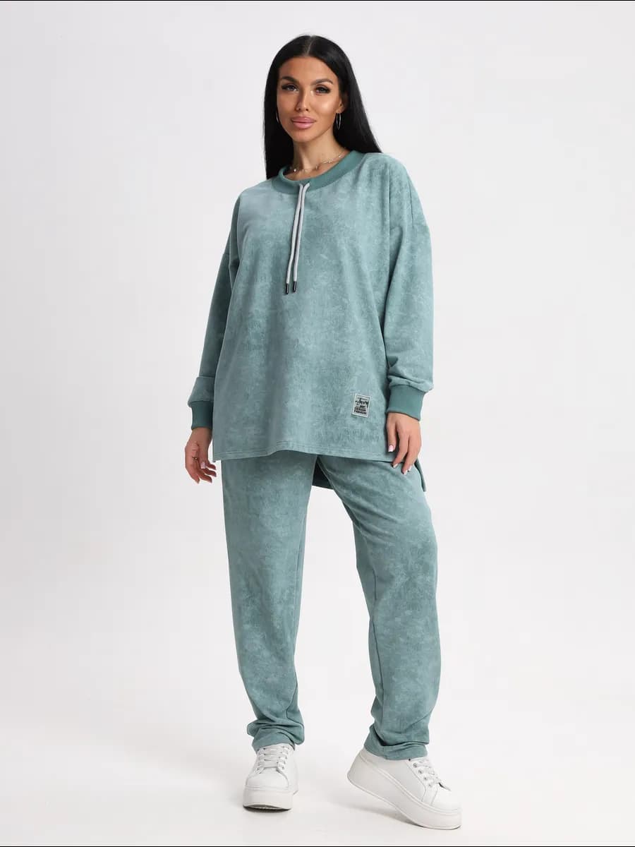 Костюм женский спортивный брючный домашний больших размеров