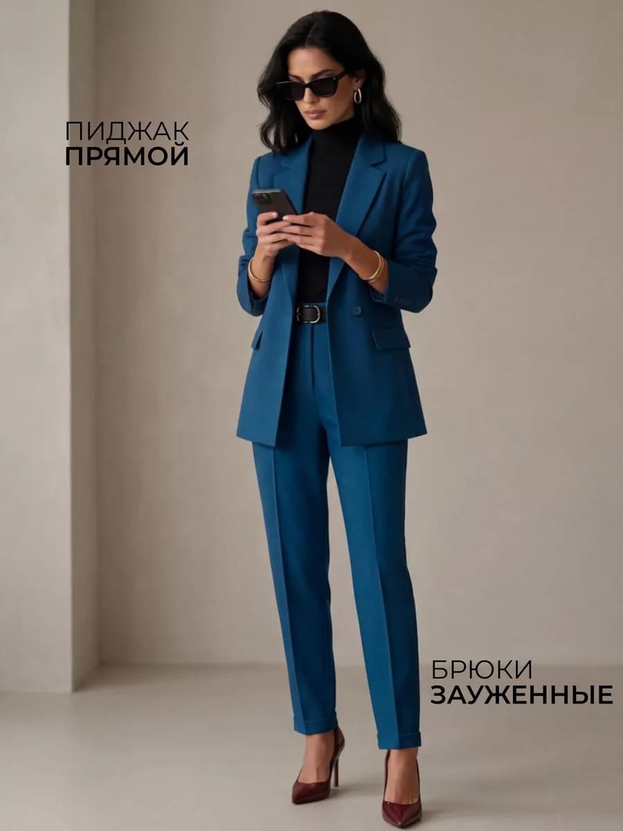 Костюм брючный деловой офисный