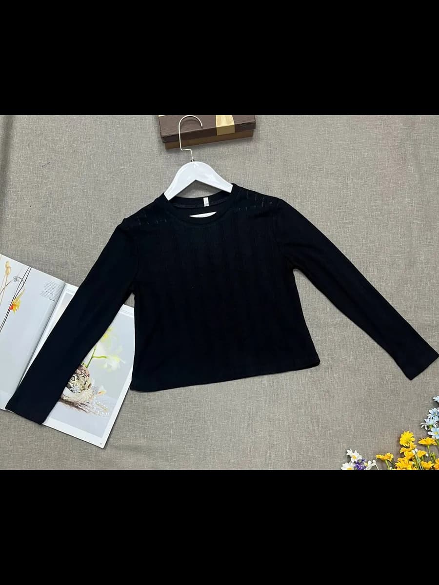 Блузка - Лонгслив базовый с длинными рукавами