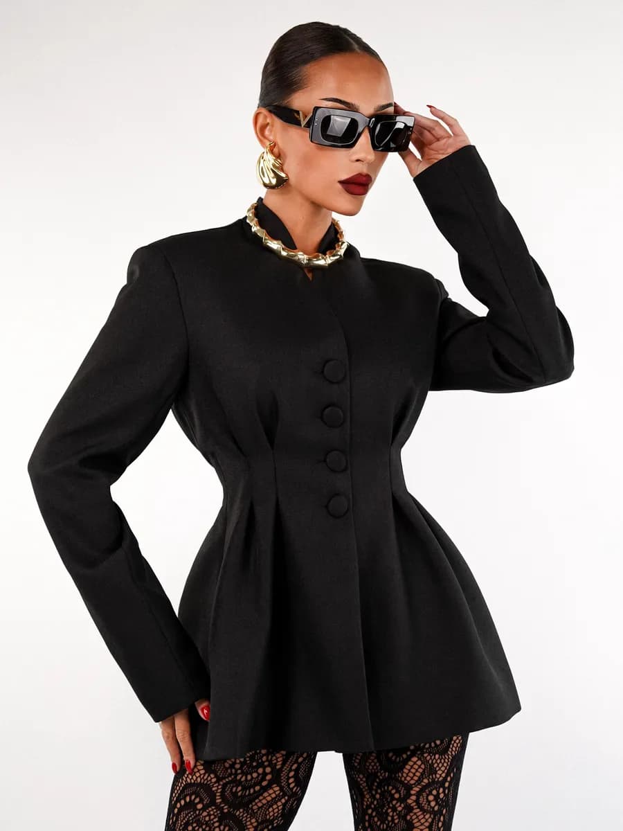 Пиджак приталенный удлиненный