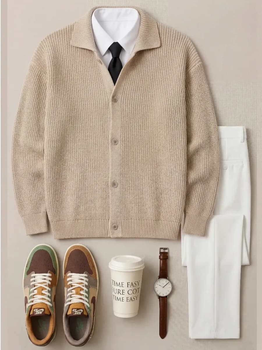 Кардиган вязаный на пуговицах