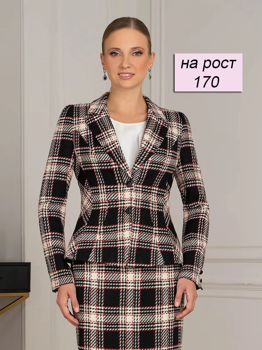 Пиджак жакет укороченный классический офисный Элиот