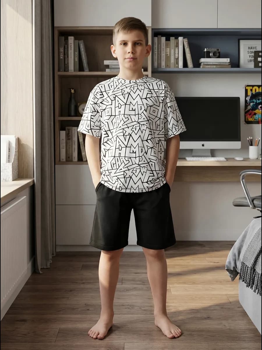 Пижама с шортами