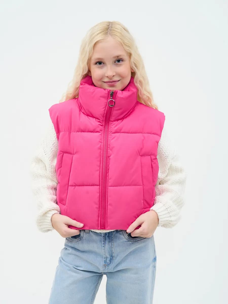 Жилетка утепленная безрукавка демисезонная