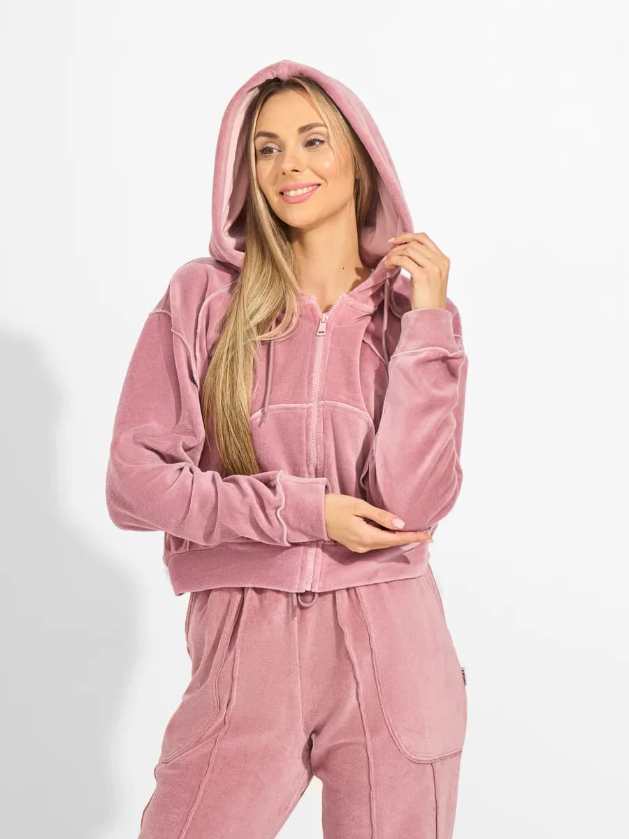 Костюм с укороченным худи