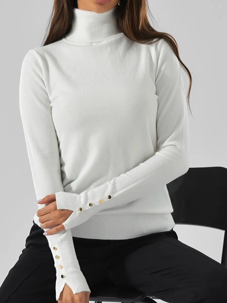 Водолазка нарядная вязаная