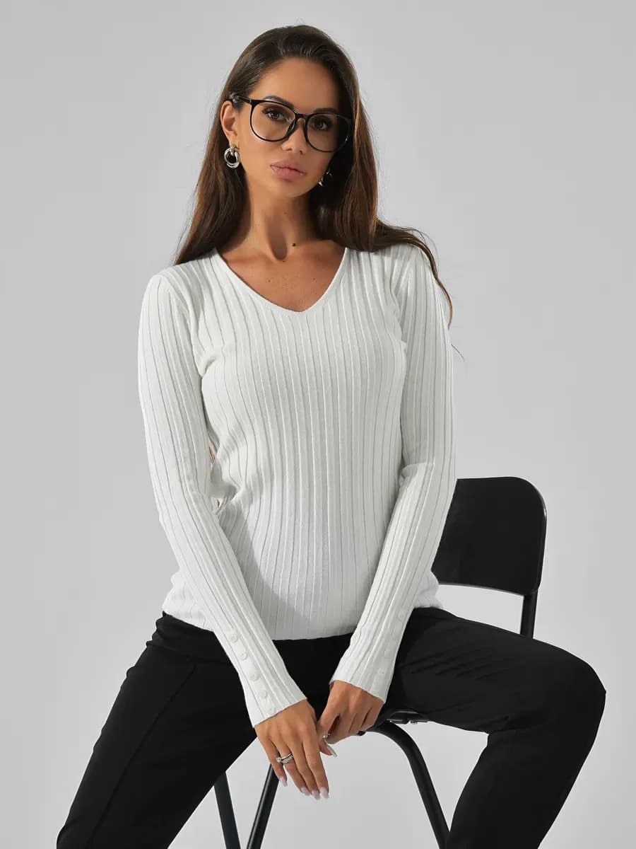 Вязаная теплая кофта из трикотажа лапша