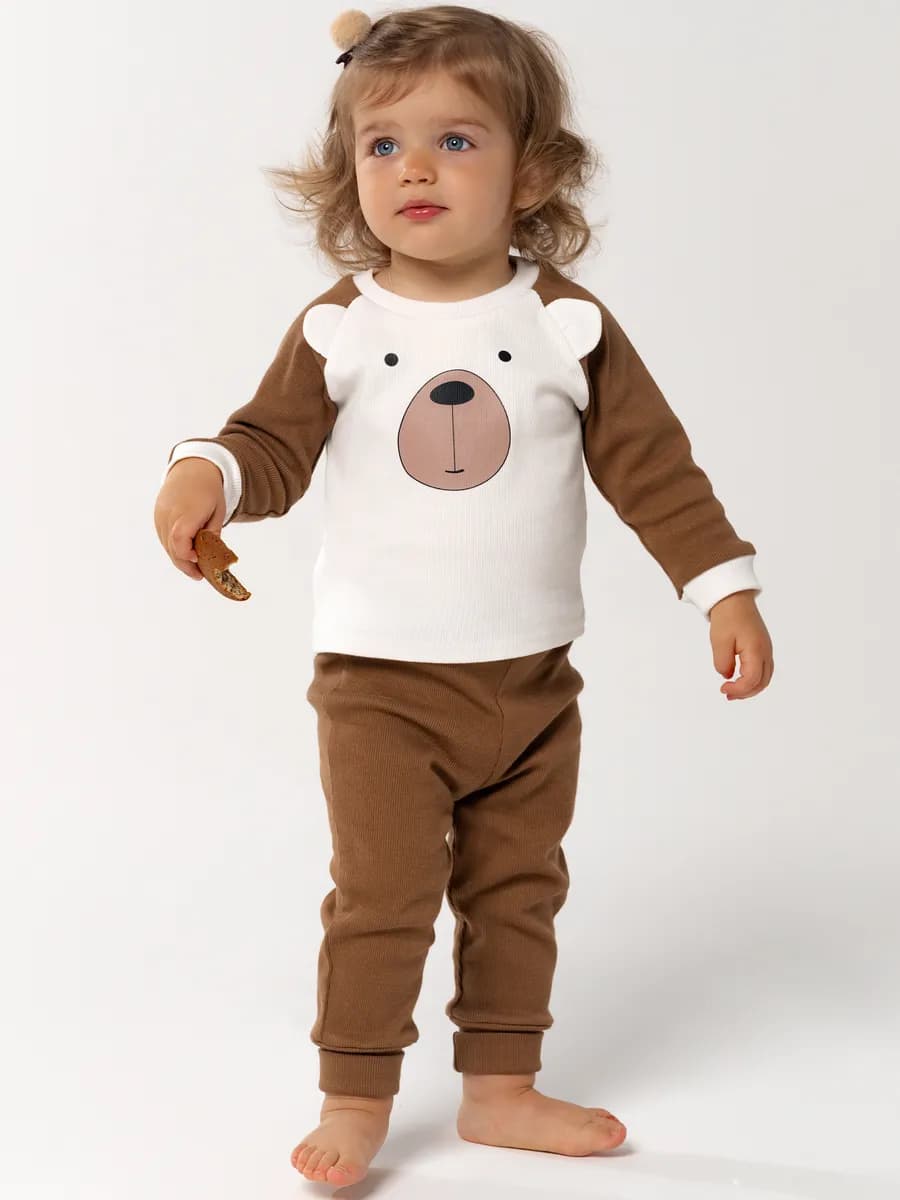 Домашний костюм лонгслив с брюками в садик
