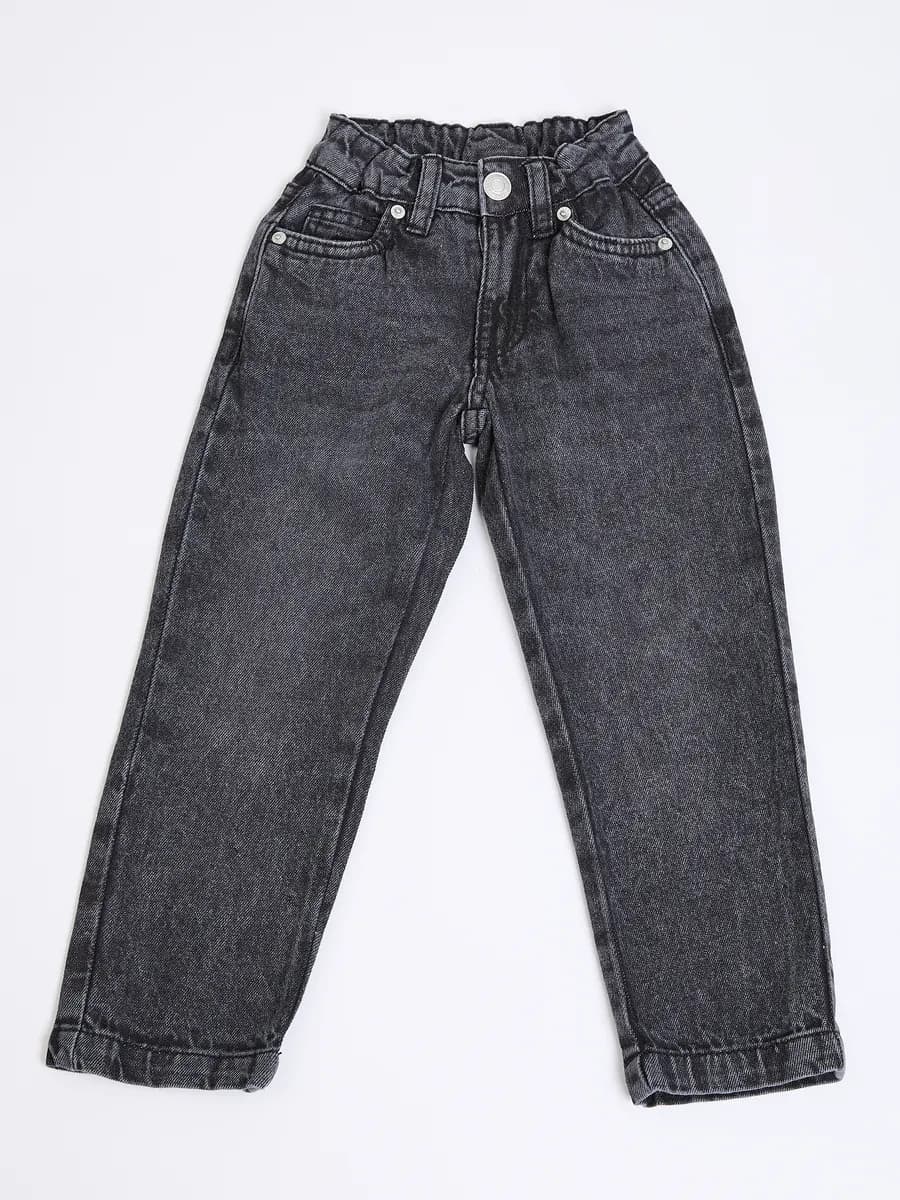 Джинсы бананы детские серые хлопковые