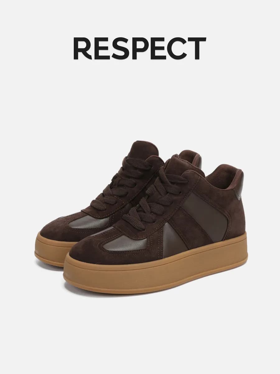 Кеды женские демисезонные натуральные на платформе