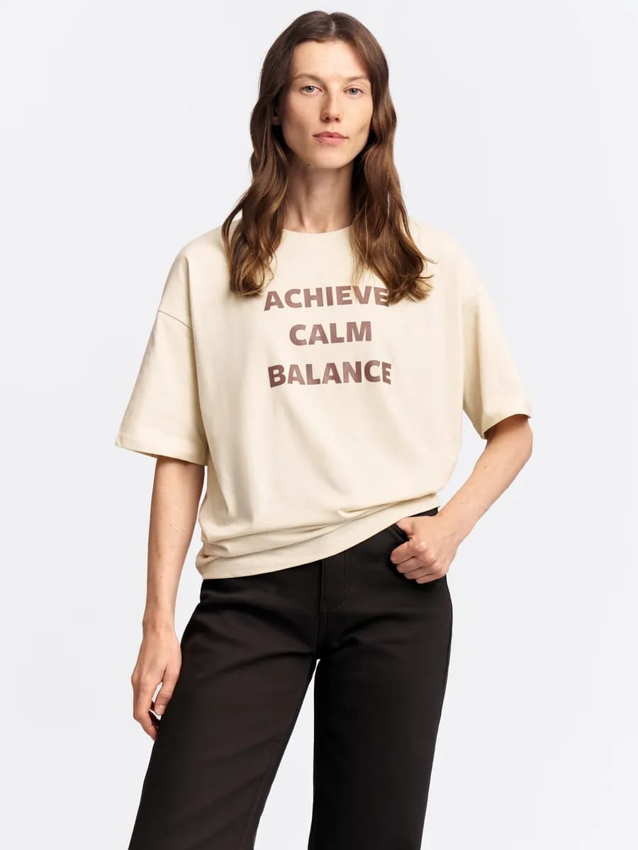 Женская футболка оверсайз с принтом