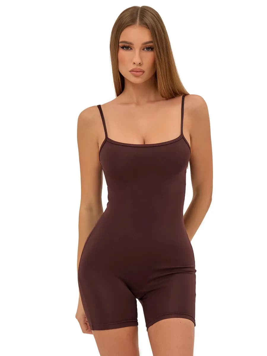 Комбинезон спортивный коричневый