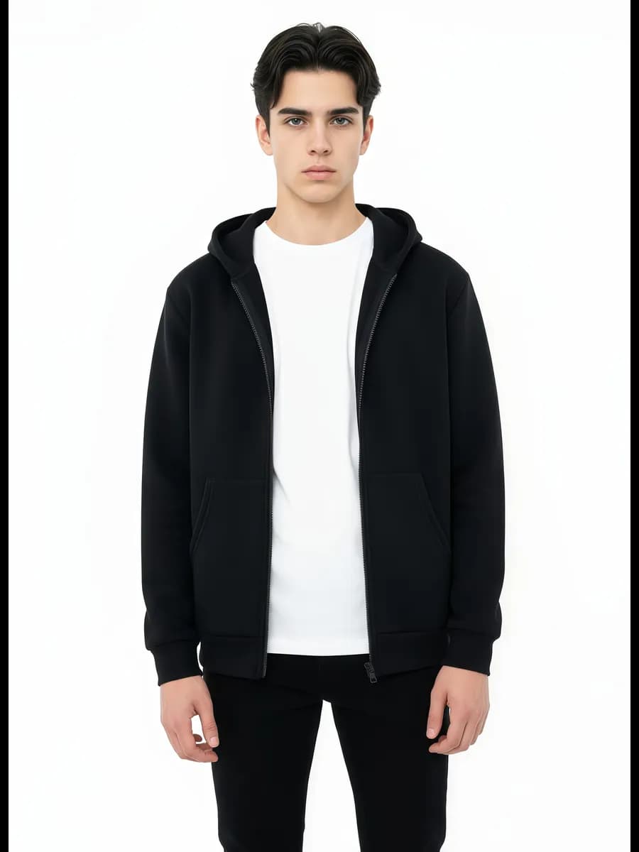 Толстовка зип худи с начесом для мальчика подростка