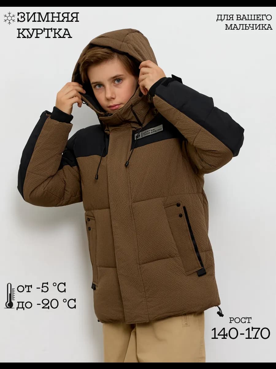 Куртка зимняя пуховик с капюшоном